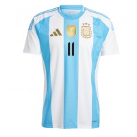 Billiga Argentina Angel Di Maria #11 Hemma fotbollskläder Copa America 2024 Kortärmad